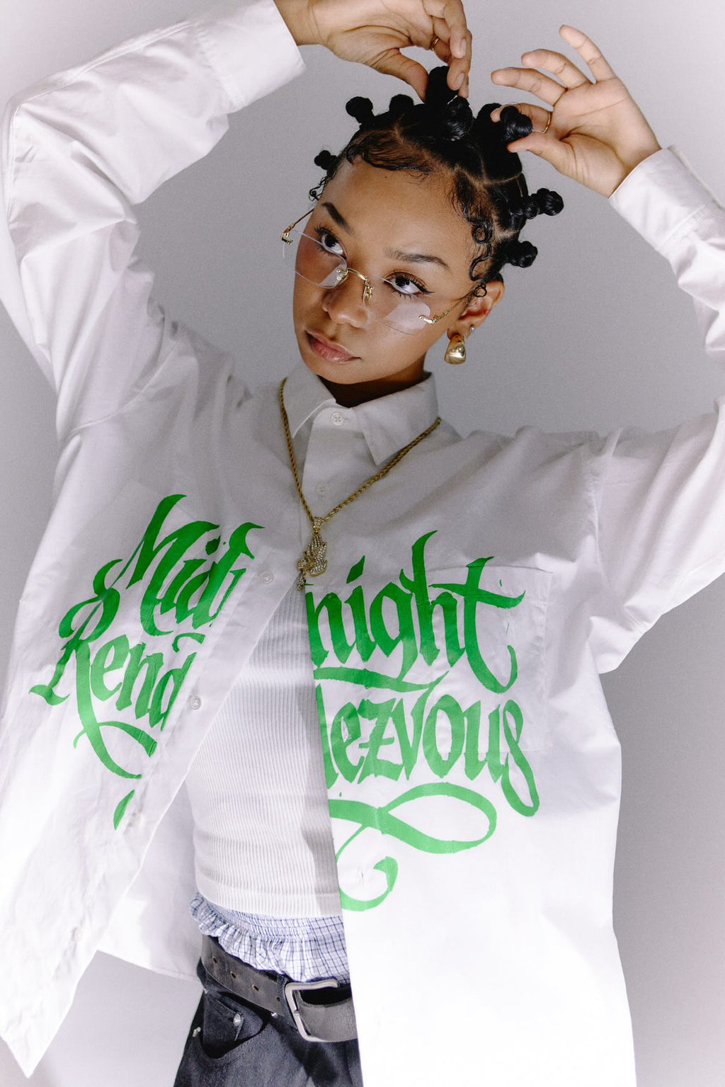 ”Midnight Rendevous” High Count Poplin Shirt (WHT)