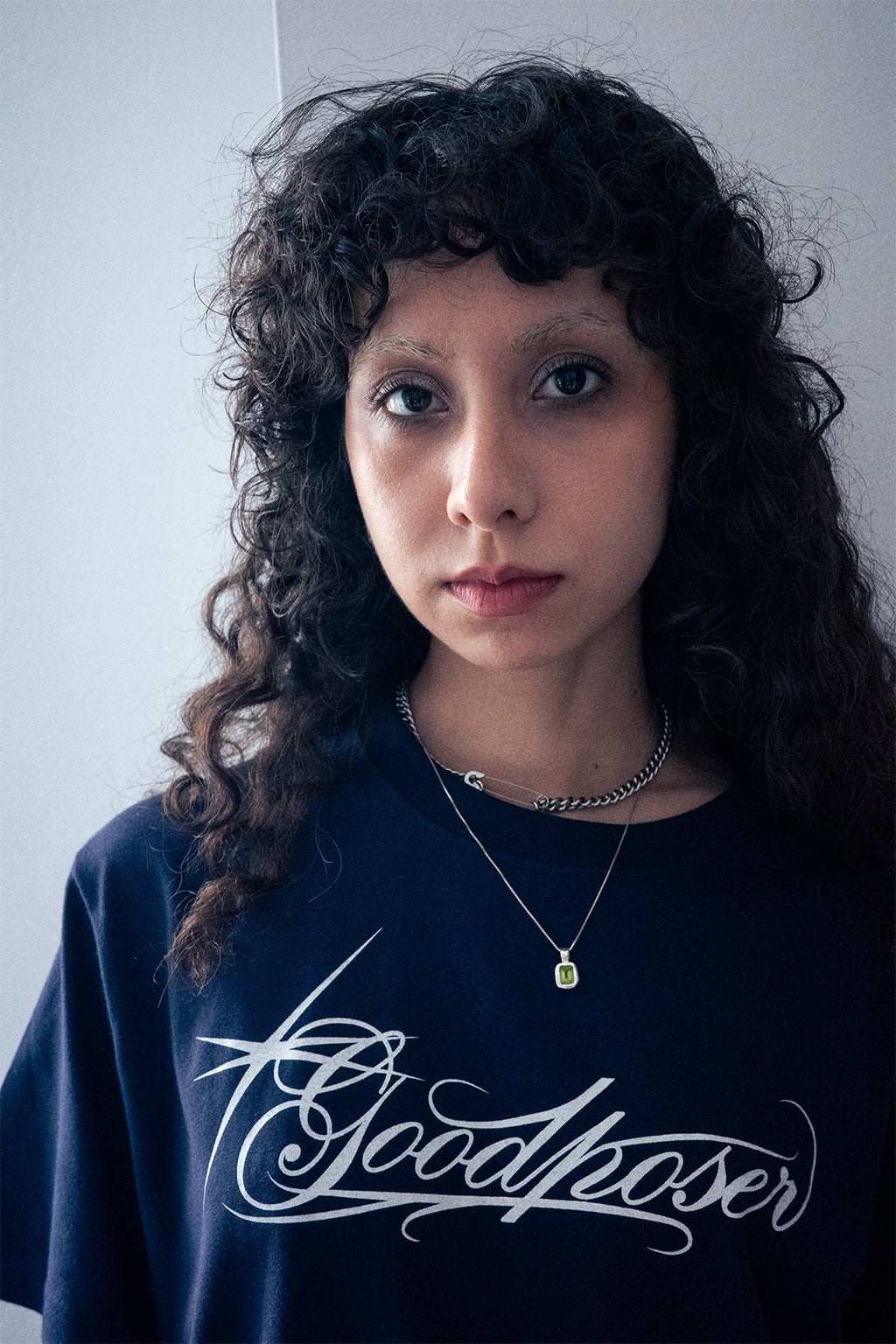 GOODPOSER LOGO TEE (WHT/NAVY/BLK)