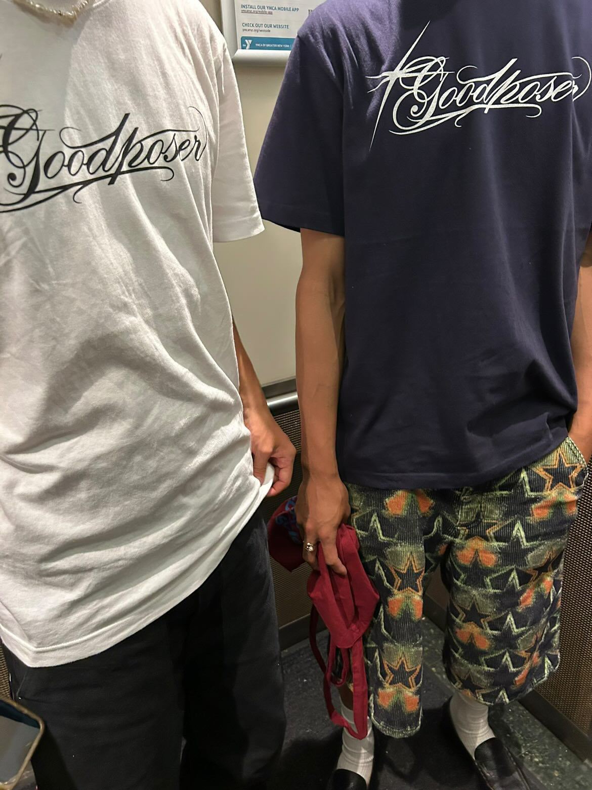 GOODPOSER LOGO TEE (WHT/NAVY/BLK)